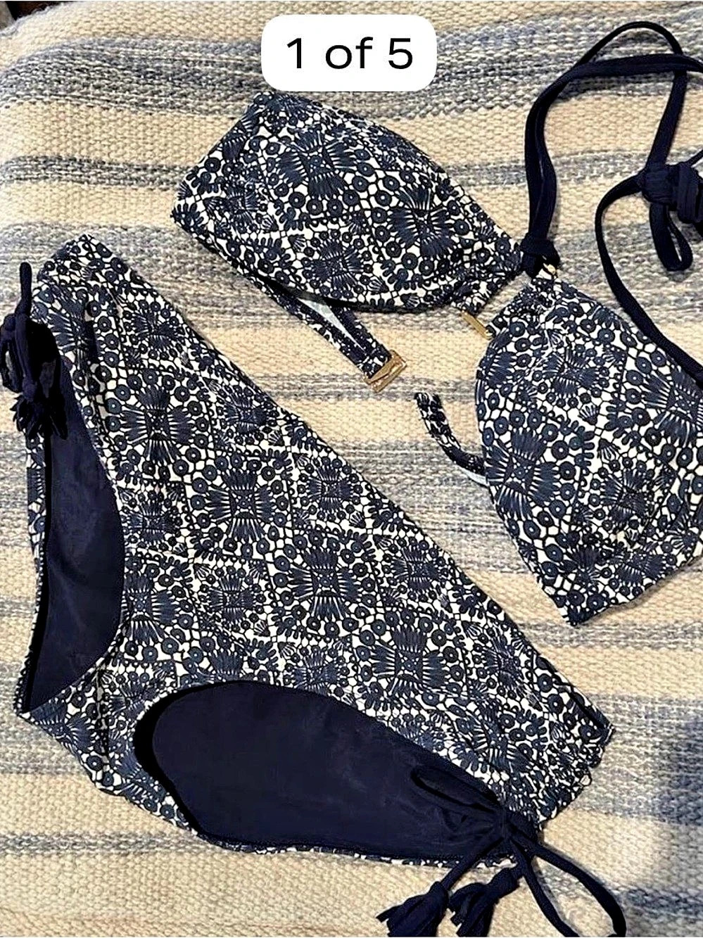 Tory Burch Margherita Castillo Bandeau bikini top and Hipster bottom